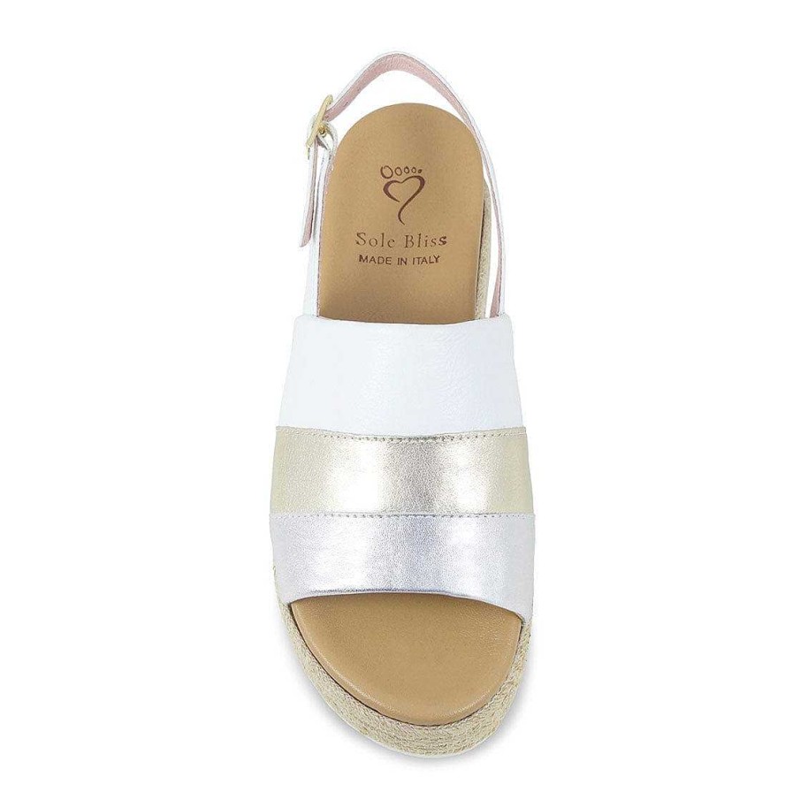 Buy online Women White Ankle Strap Wedge Sandal from heels for Women by  Glitzy Galz for ₹1359 at 32% off | 2024 Limeroad.com